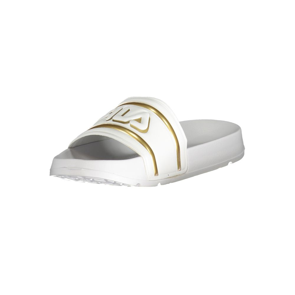 Fila White Polyurethane Women's Slipper | Regal Royce
