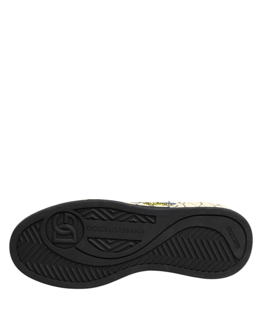 Dolce & Gabbana White Logo Print Low Top Men Sneakers Shoes