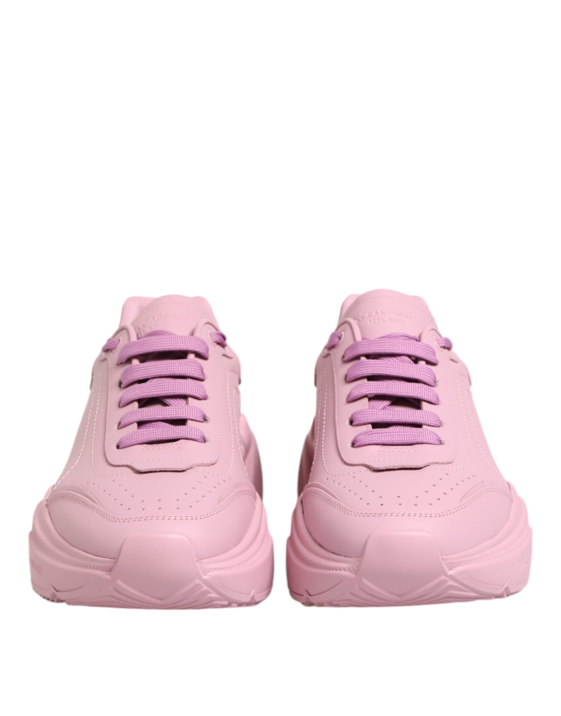 Dolce & Gabbana Pink Leather Daymaster Low Top Sneakers Shoes | Regal Royce