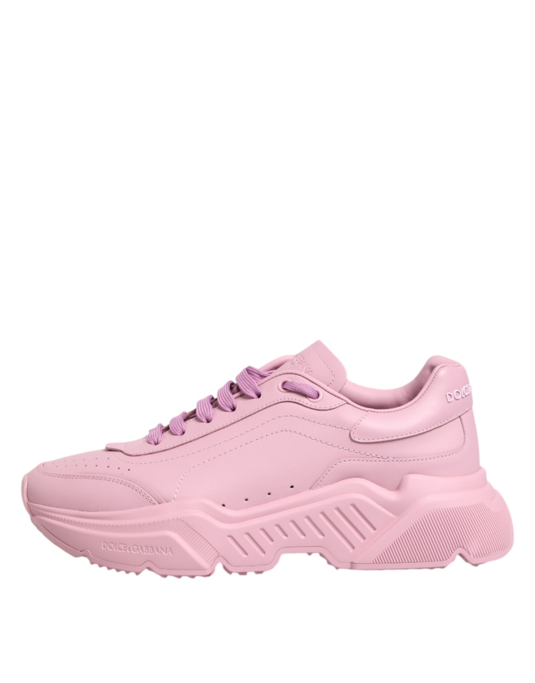 Dolce & Gabbana Pink Leather Daymaster Low Top Sneakers Shoes | Regal Royce