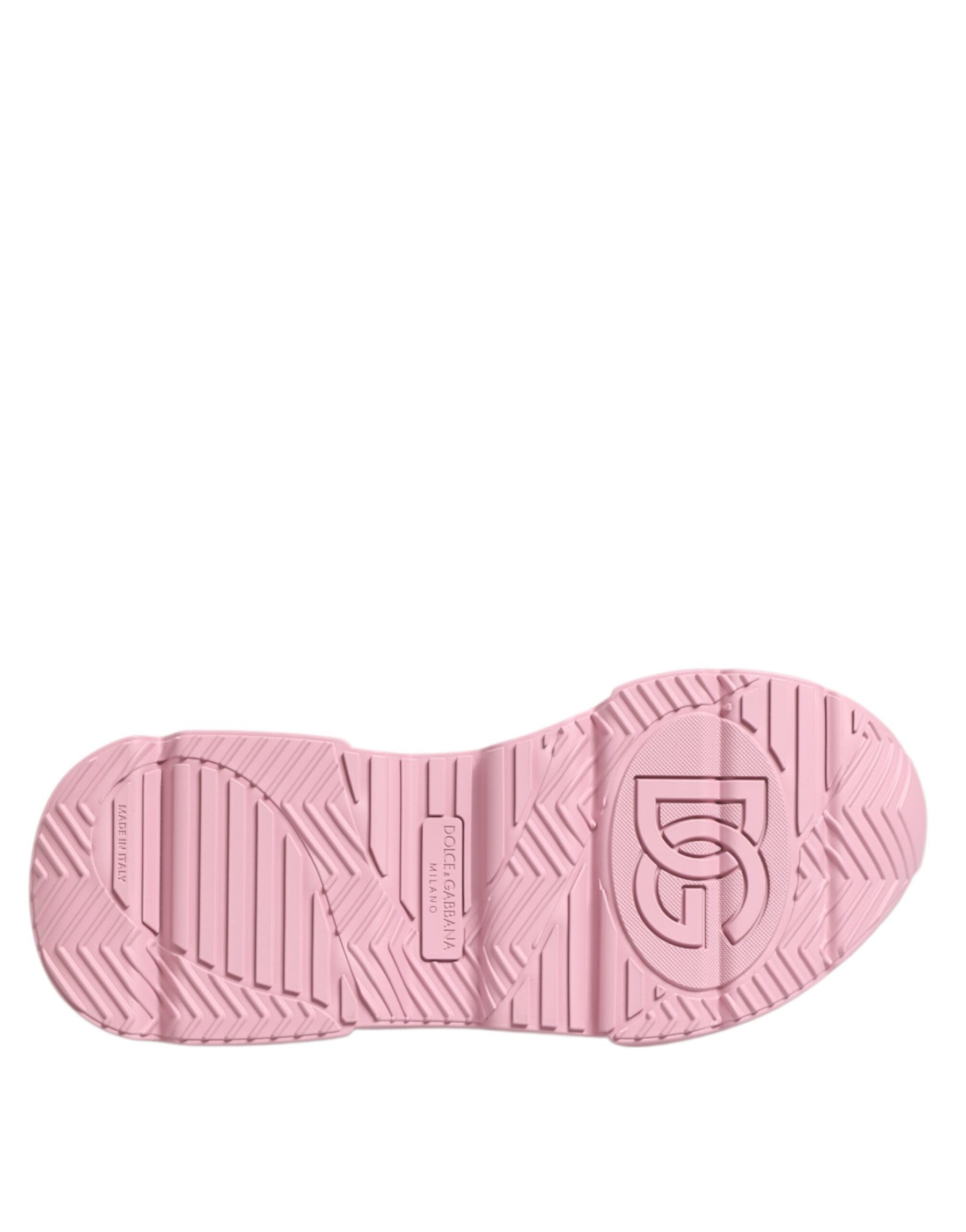 Dolce & Gabbana Pink Leather Daymaster Low Top Sneakers Shoes | Regal Royce