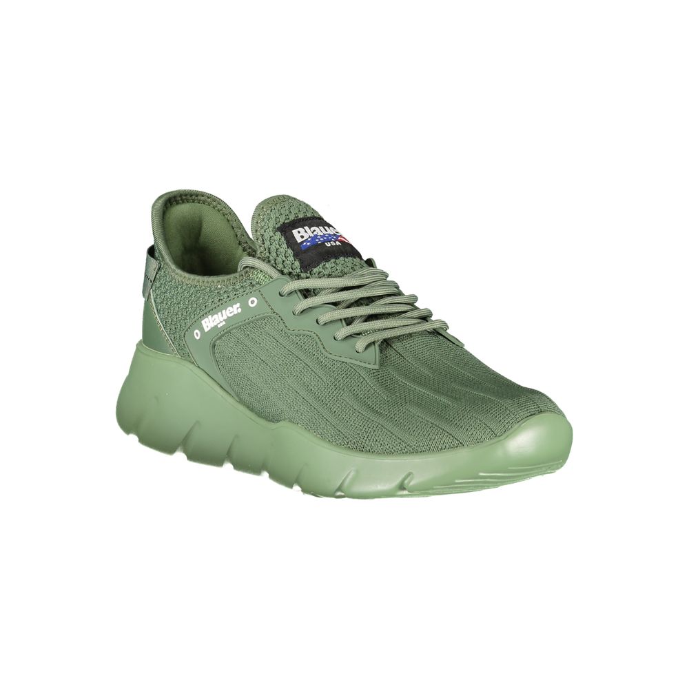 Blauer Verde Polyester Men Sneaker | Regal Royce
