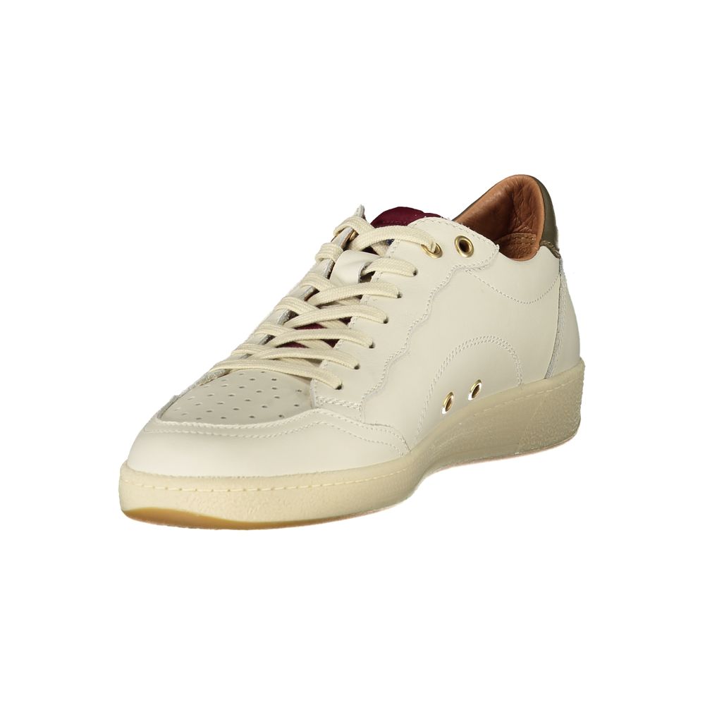 Blauer White Leather Men Sneaker | Regal Royce