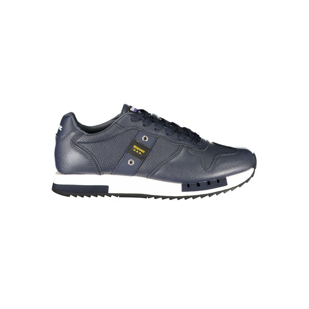 Blauer Blue Polyurethane Men's Sneaker | Regal Royce