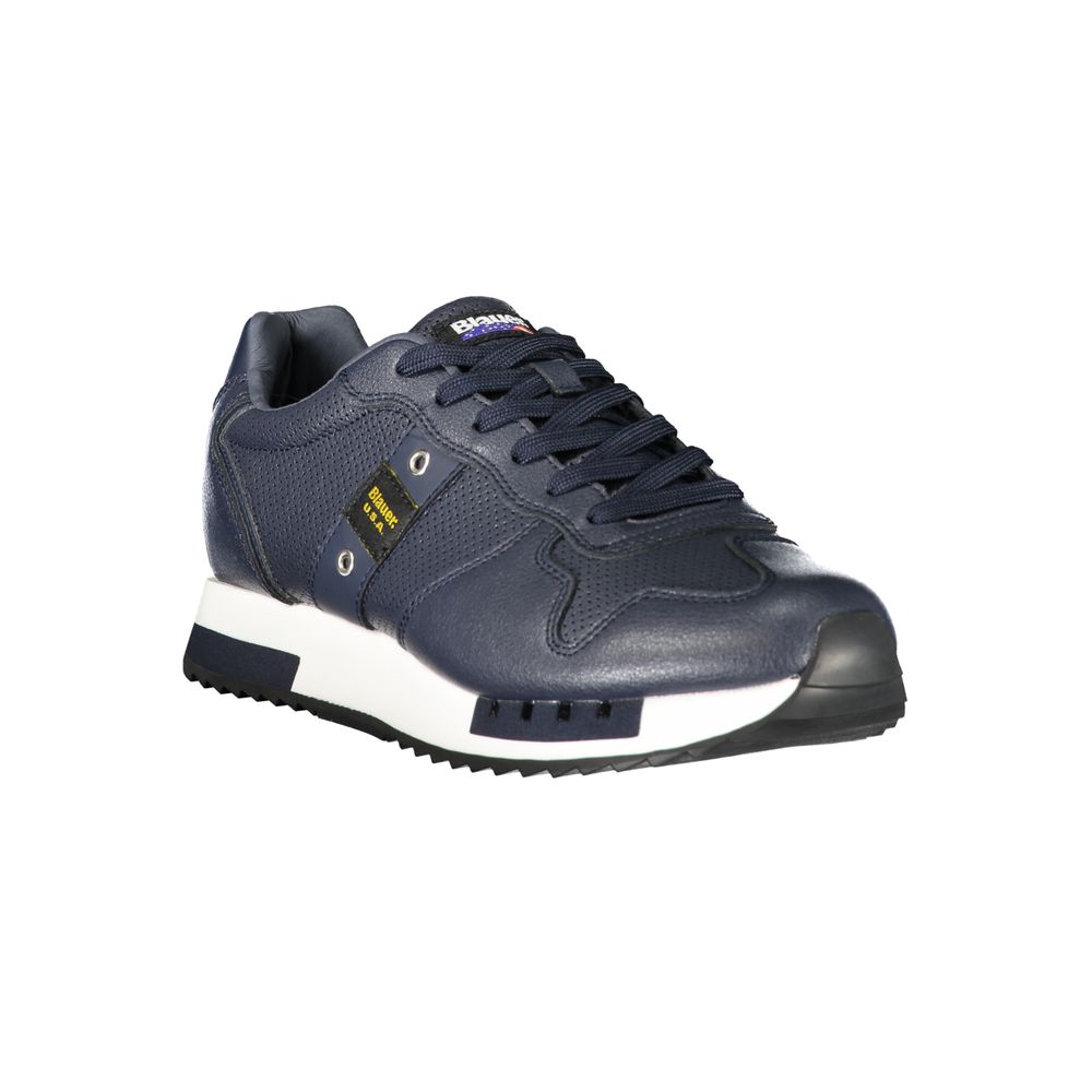 Blauer Blue Polyurethane Men's Sneaker | Regal Royce