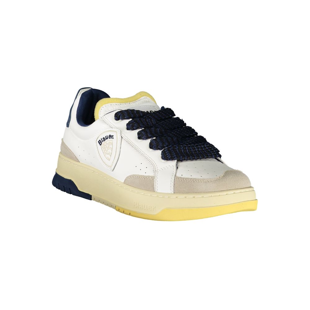 Blauer Bianco Poliuretano Men Sneaker | Regal Royce