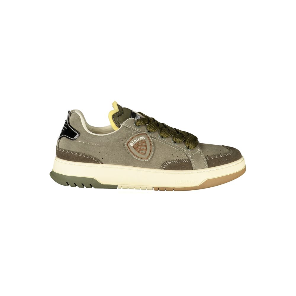 Blauer Green Leather Men Sneaker | Regal Royce