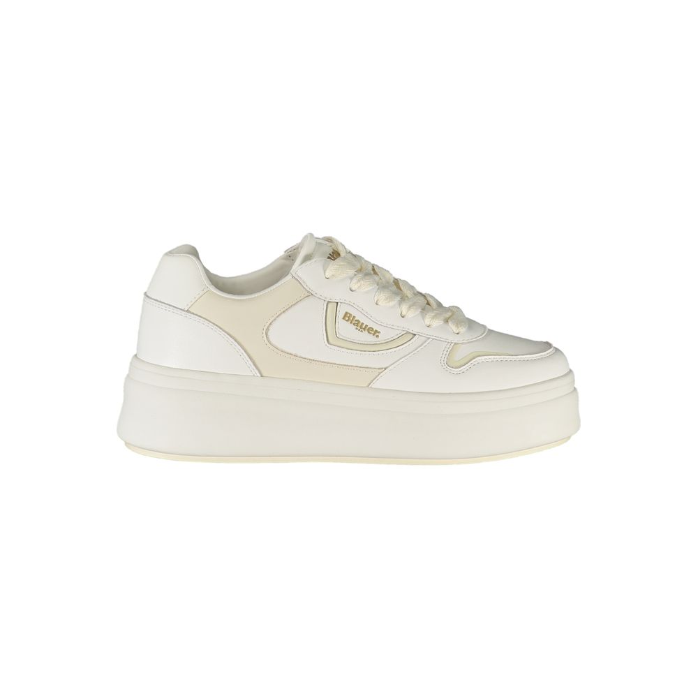 Blauer Bianco Poliuretano Donna Sneaker | Regal Royce