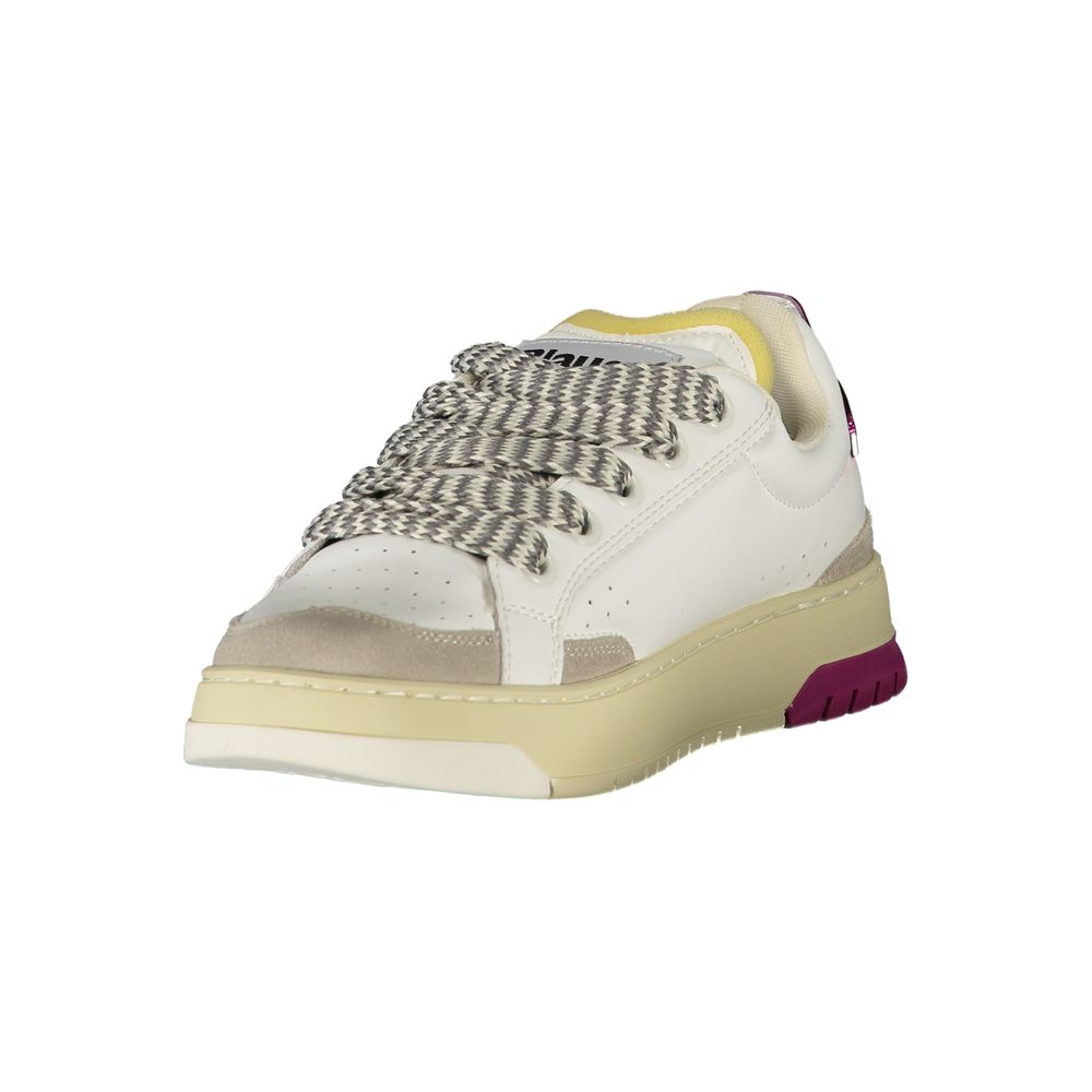 Blauer White Leather Women Sneaker | Regal Royce