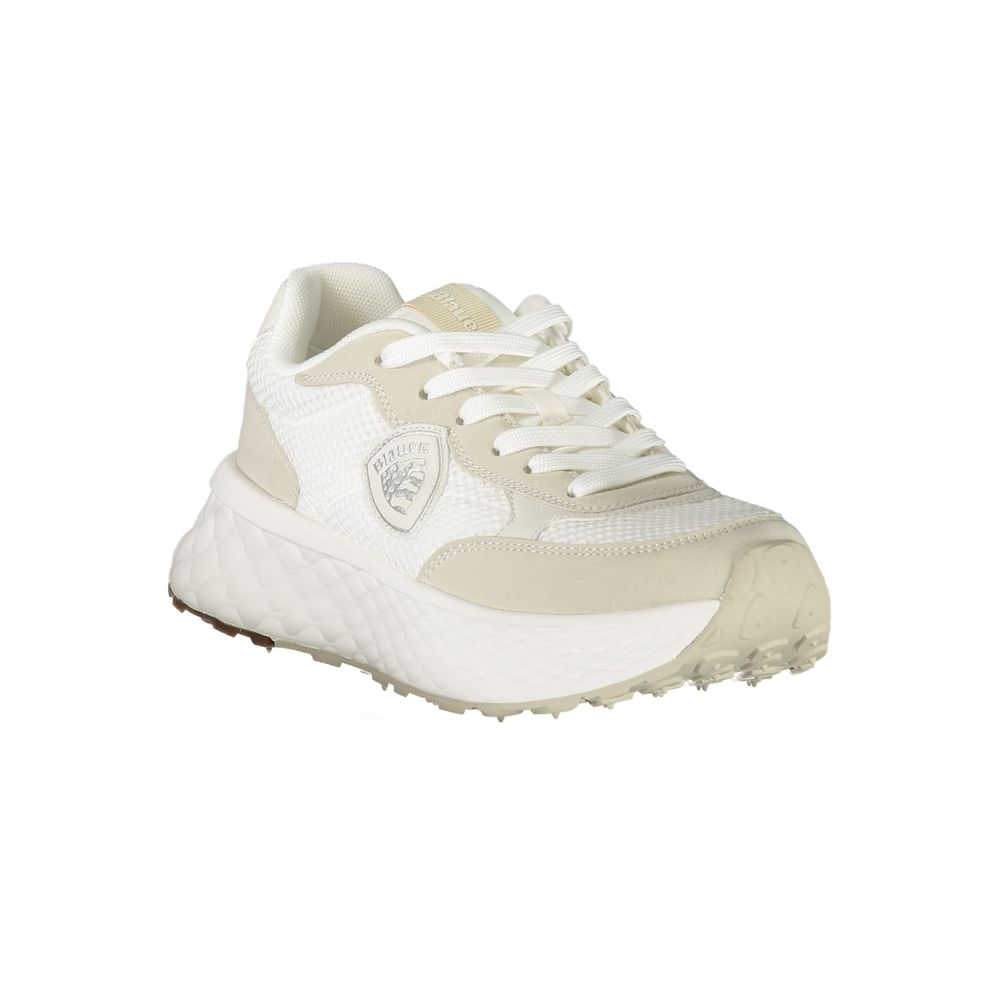 Blauer White Polyurethane Women Sneaker | Regal Royce