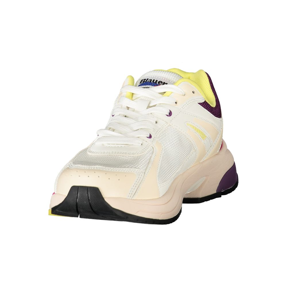 Blauer White Polyester Women Sneaker | Regal Royce