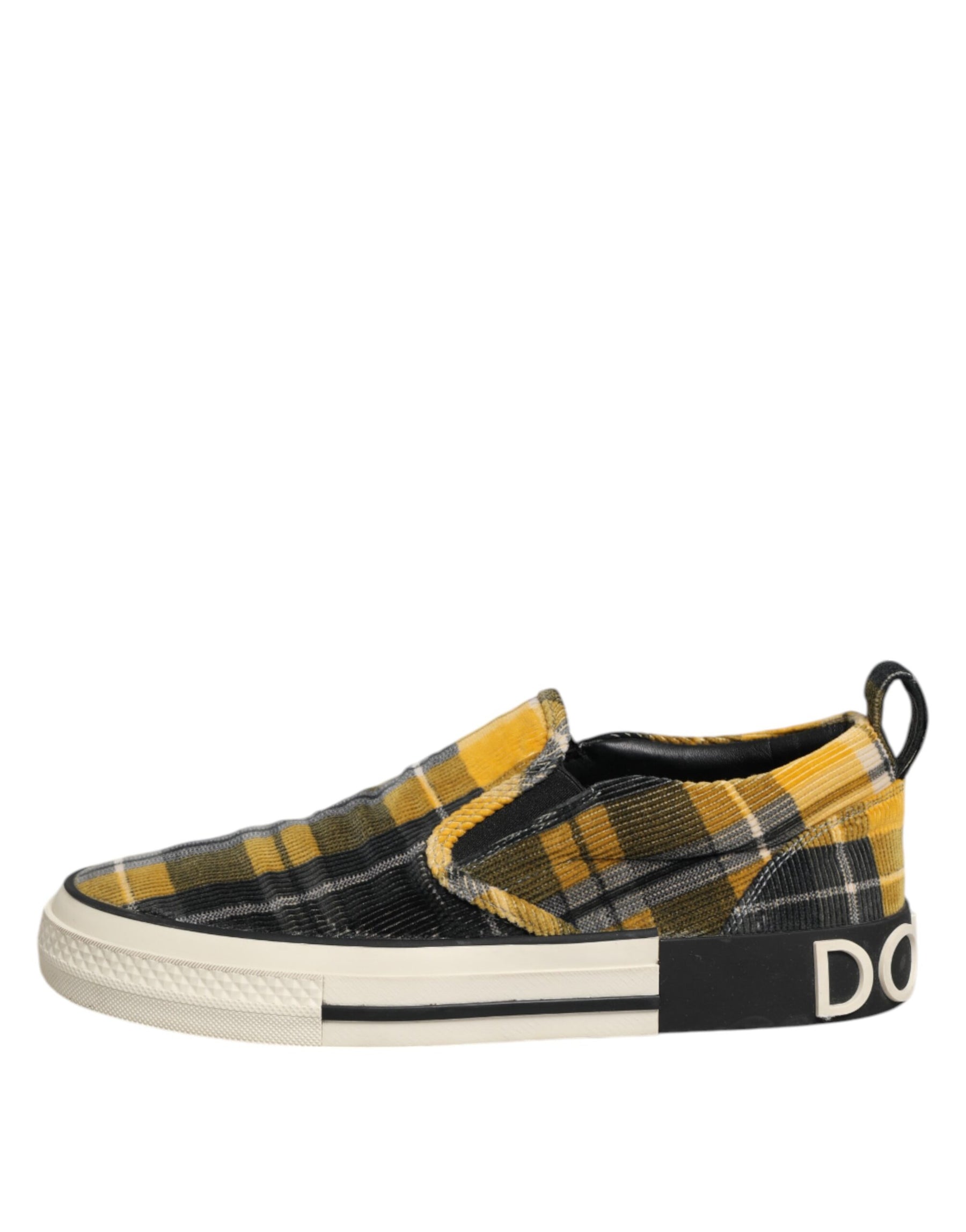 Dolce & Gabbana Multicolor Portofino Tartan Check Sneakers Shoes | Regal Royce