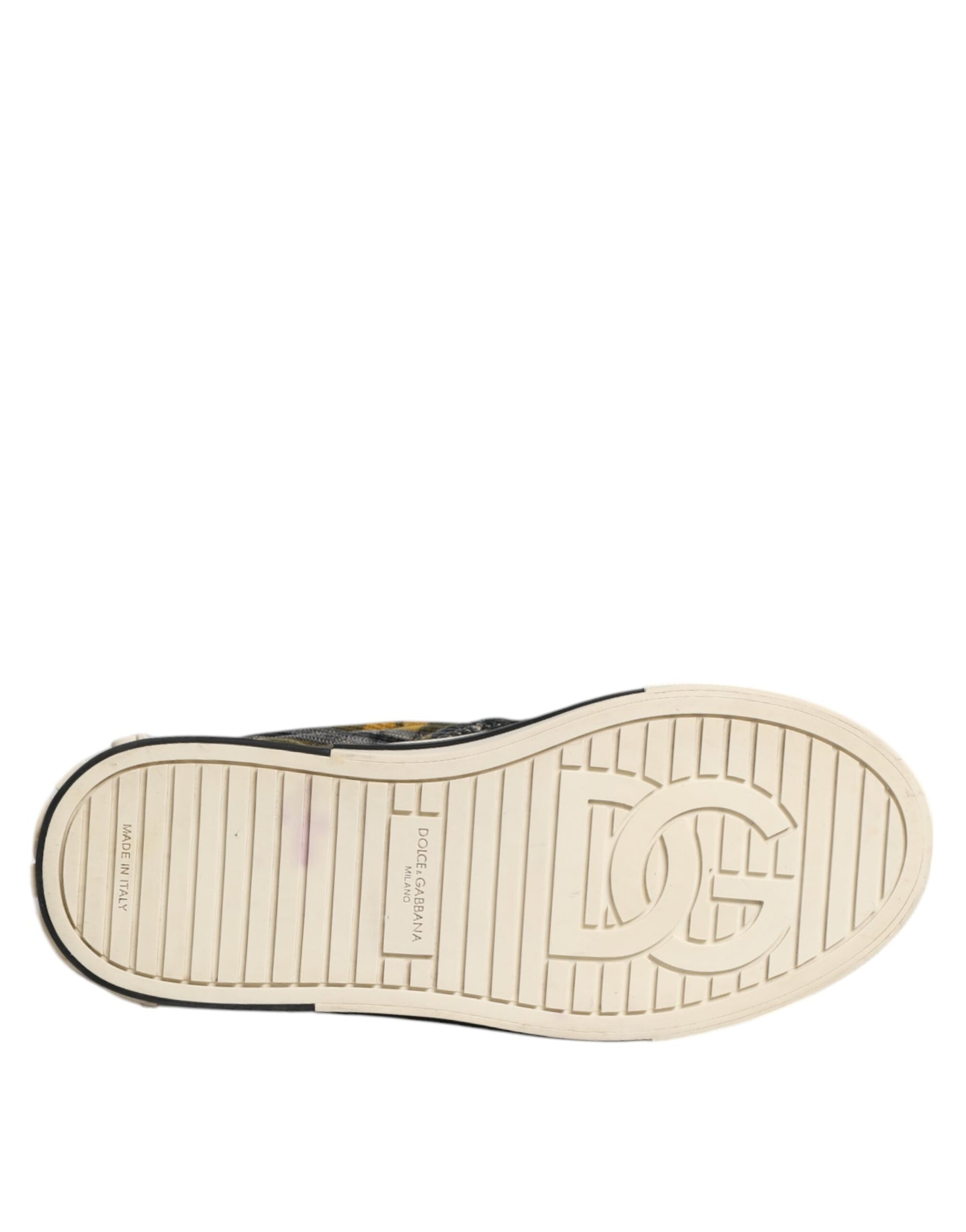 Dolce & Gabbana Multicolor Portofino Tartan Check Sneakers Shoes | Regal Royce