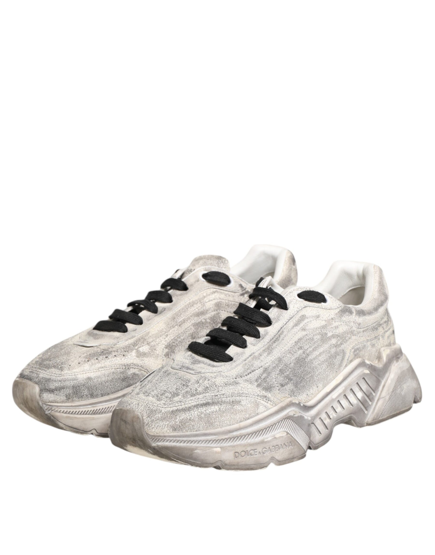 Dolce & Gabbana White Daymaster Low Top Men Sneakers Shoes | Regal Royce