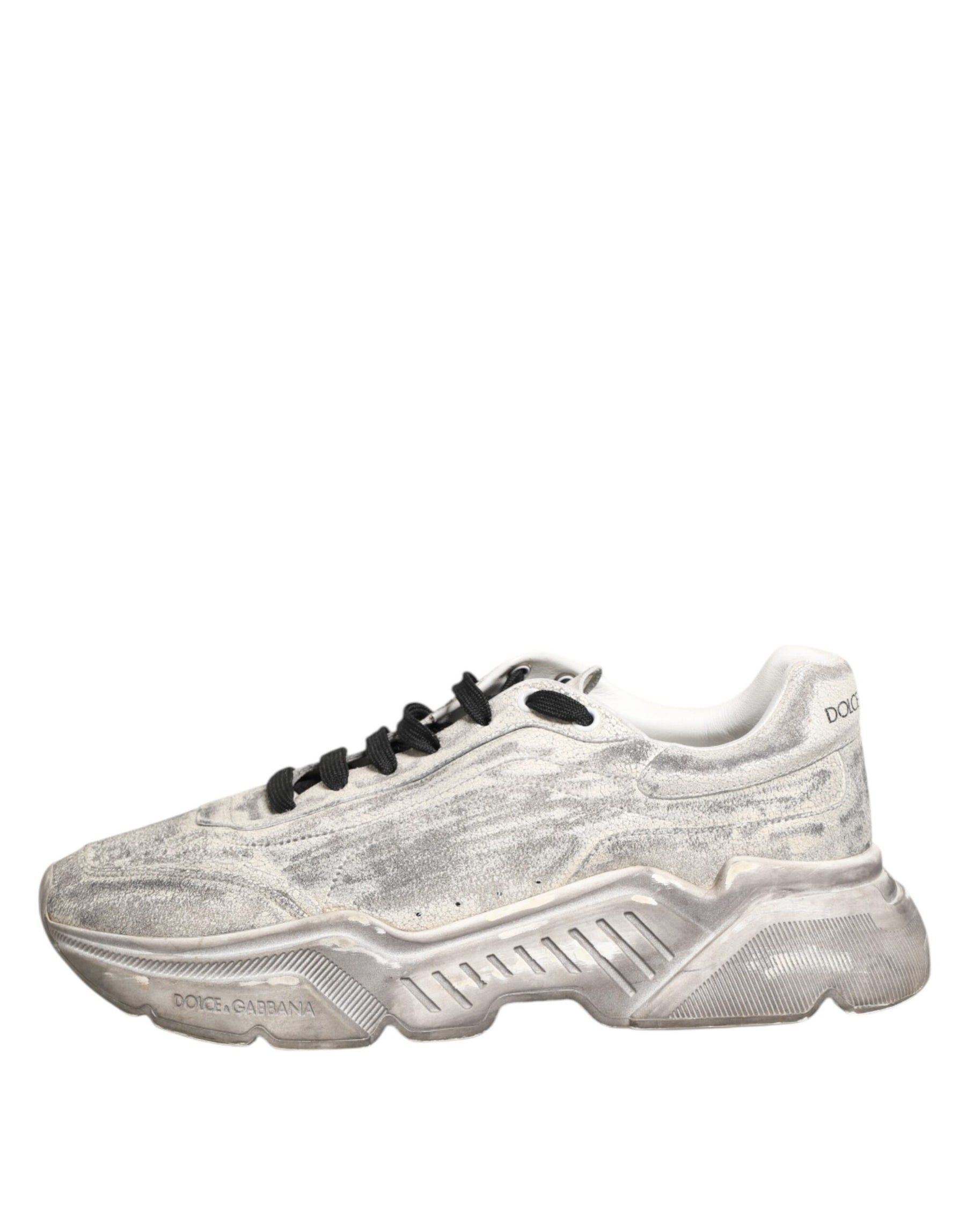 Dolce & Gabbana White Daymaster Low Top Men Sneakers Shoes | Regal Royce