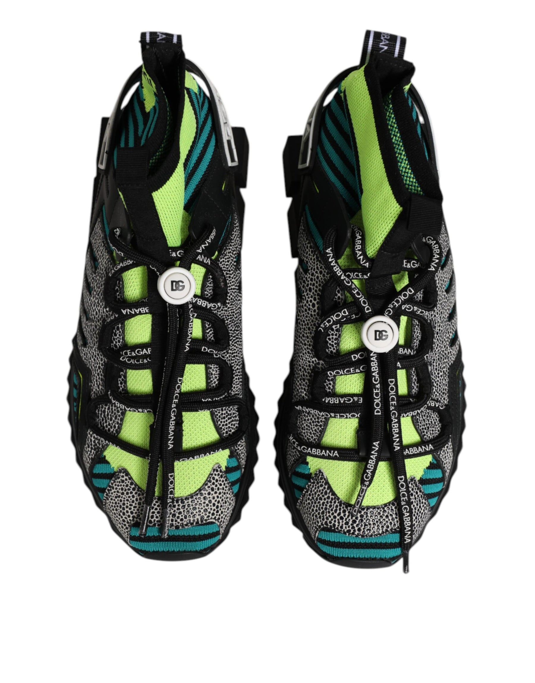 Dolce & Gabbana Multicolor Sorrento Socks Men Sneakers Shoes | Regal Royce