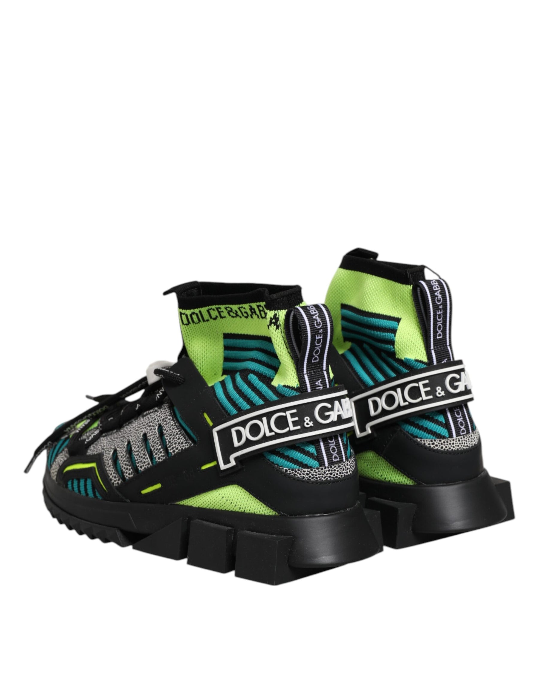 Dolce & Gabbana Multicolor Sorrento Socks Men Sneakers Shoes | Regal Royce