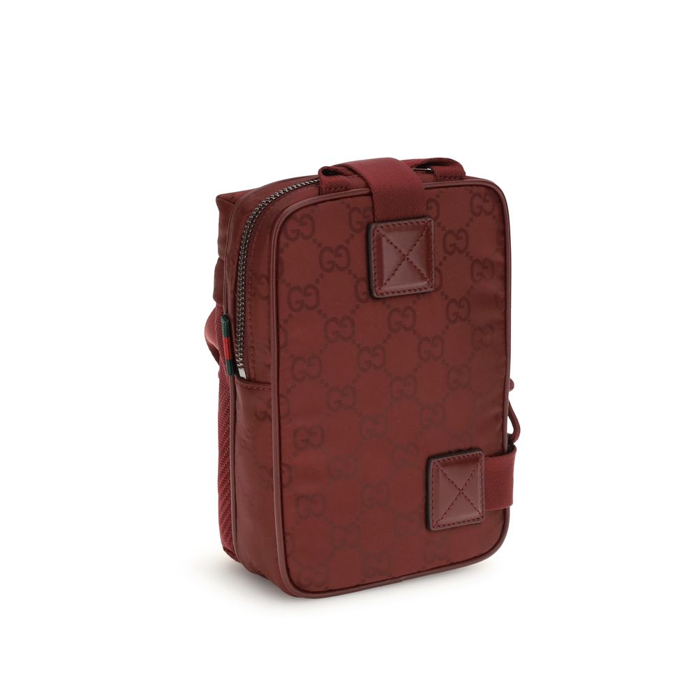 Gucci Bordeaux Polyamide Shoulder Bag | Regal Royce