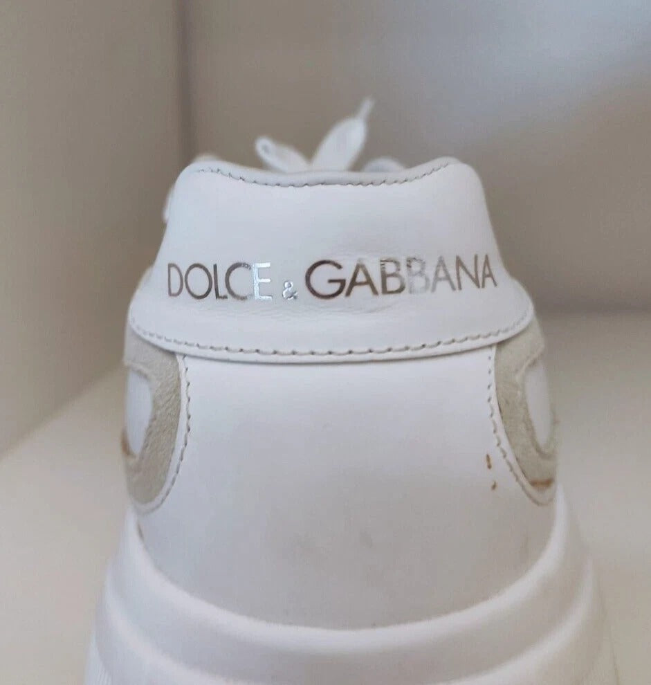 Dolce & Gabbana White Daymaster Low Top Mens Sneakers | Regal Royce