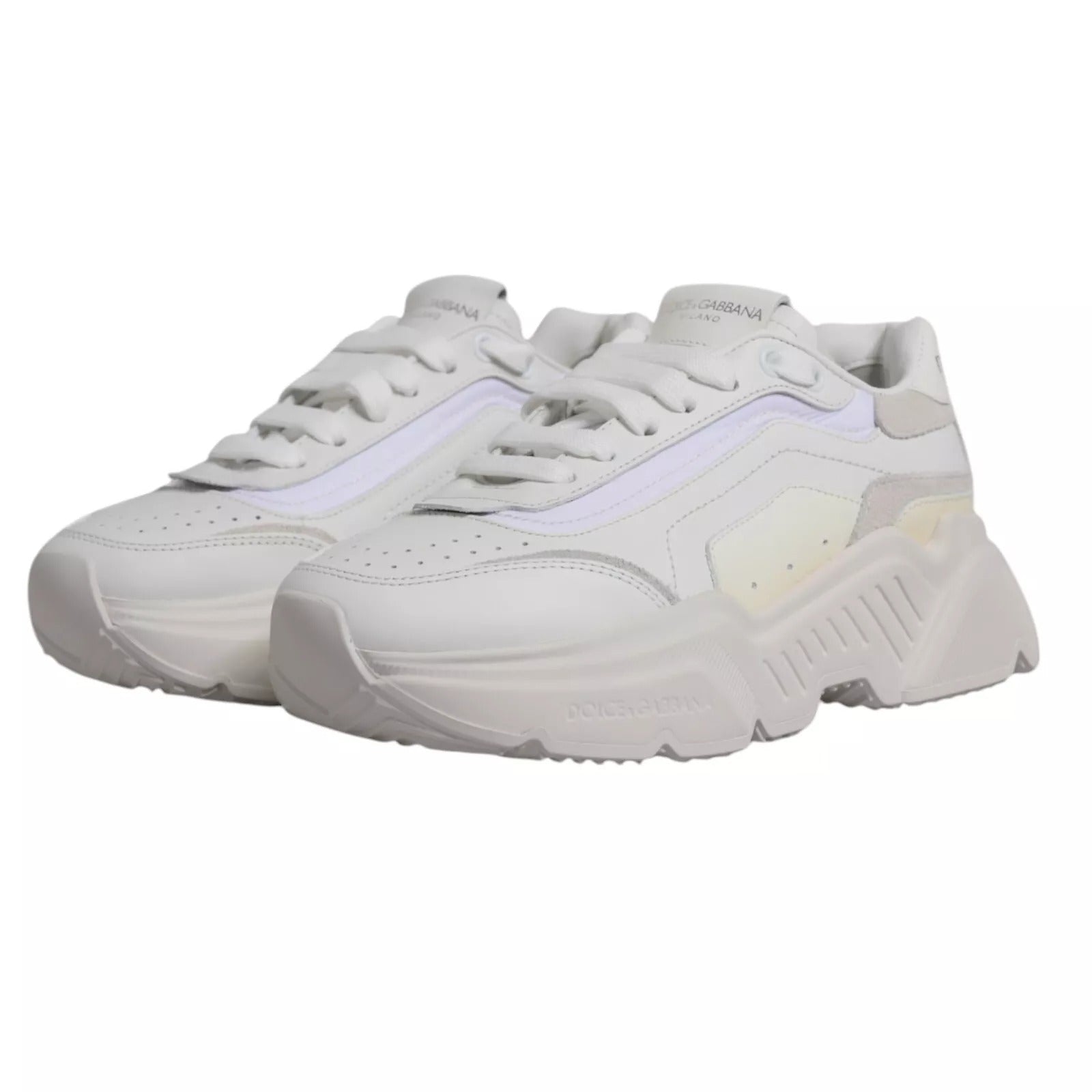 Dolce & Gabbana White Daymaster Low Top Mens Sneakers | Regal Royce
