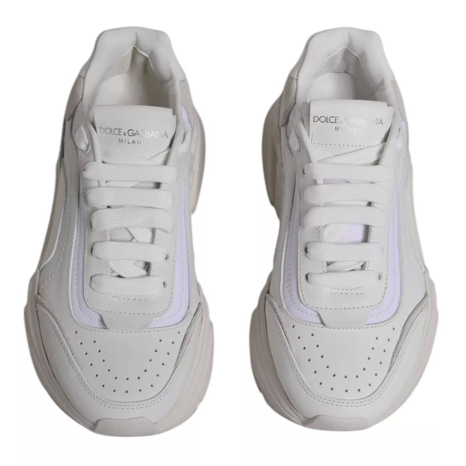 Dolce & Gabbana White Daymaster Low Top Mens Sneakers | Regal Royce