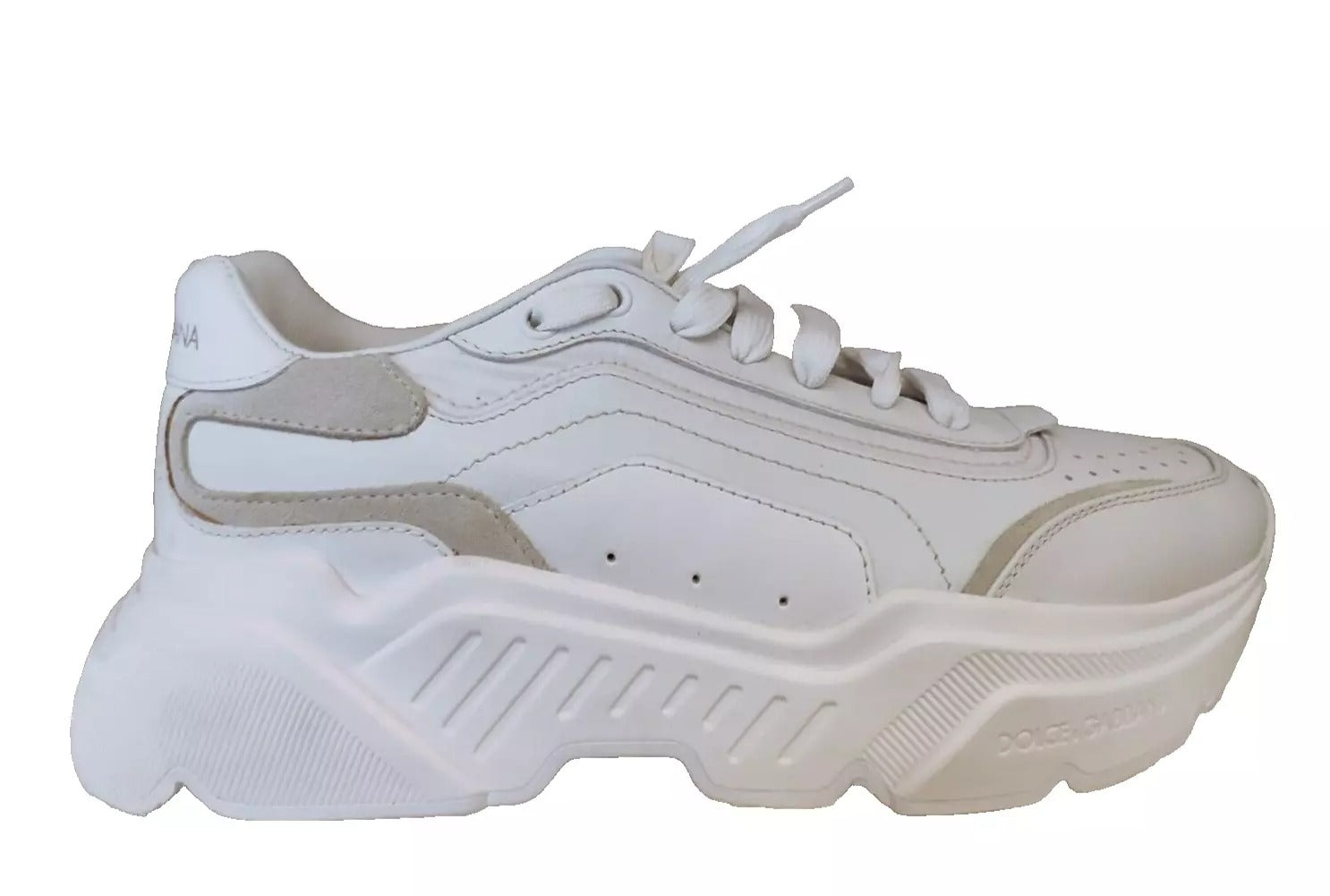 Dolce & Gabbana White Daymaster Low Top Mens Sneakers | Regal Royce