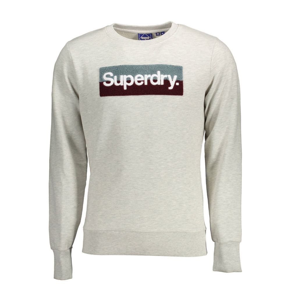 Superdry Grigio Cotton Men Sweatshirt | Regal Royce