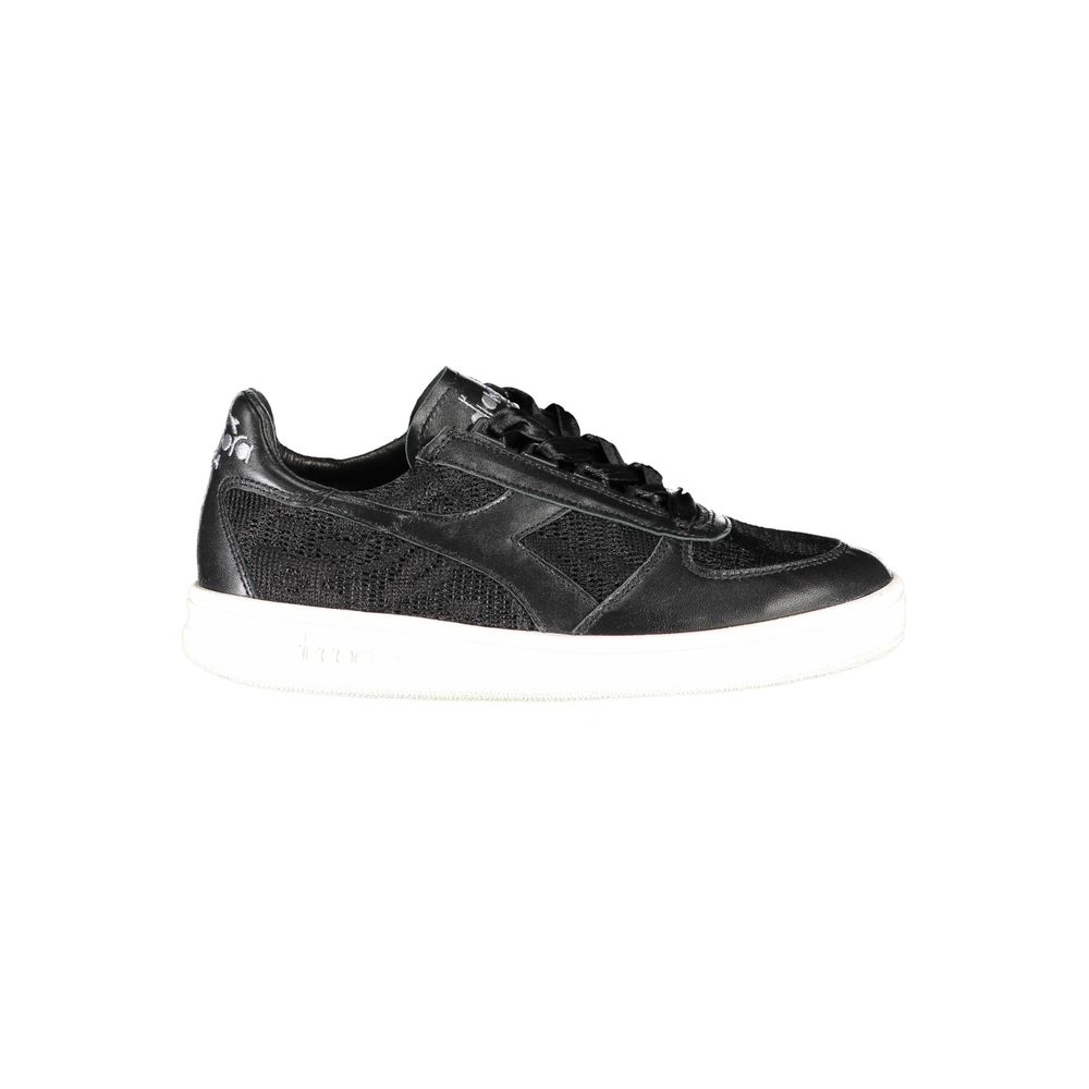 Diadora Black Leather Women Sneaker | Regal Royce
