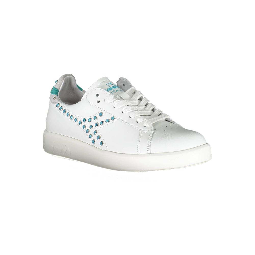 Diadora Bianco Leather Women Sneaker | Regal Royce