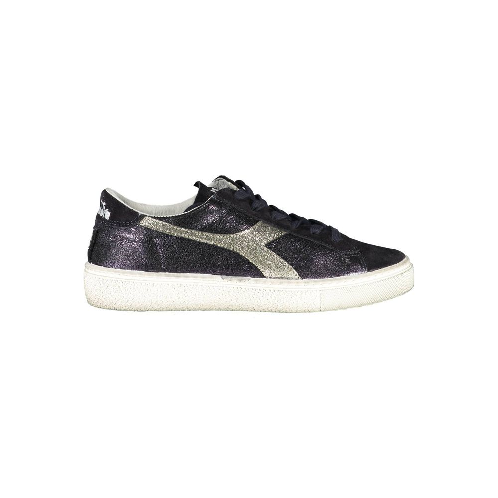 Diadora Black Leather Women Sneaker | Regal Royce