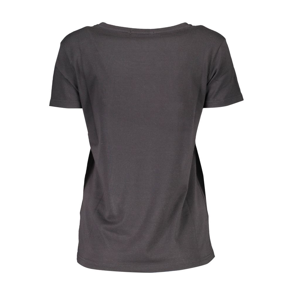 Scervino Street Black Cotton Women T-Shirt | Regal Royce