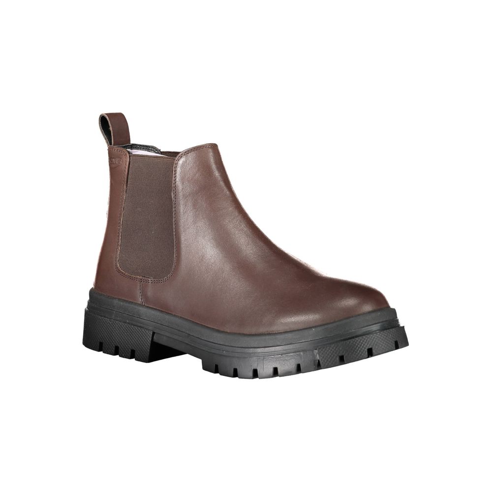 Levi's Marrone Leather Men Ankle Boot | Regal Royce