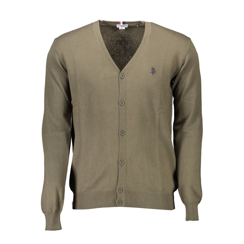 U.S. POLO ASSN. Verde Cotton Men Cardigan | Regal Royce
