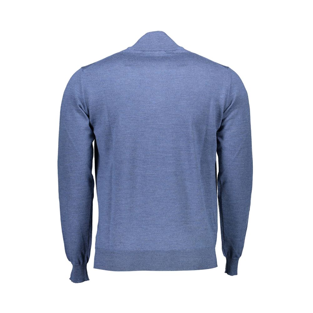 Harmont & Blaine Blu Wool Men Sweater | Regal Royce