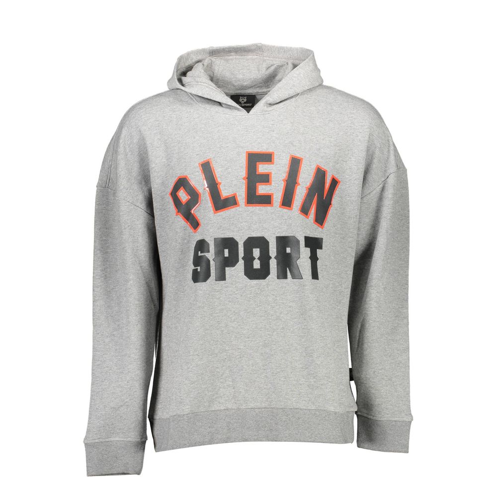 Plein Sport Grigio Cotton Men Sweatshirt | Regal Royce