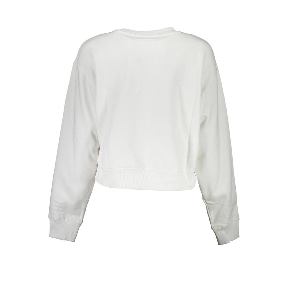 Guess Jeans White Organic Cotton Women Sweatshirt | Regal Royce