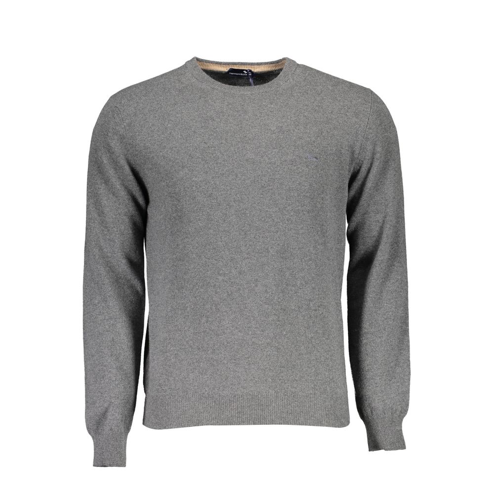 Harmont & Blaine Grigio Wool Men Sweater | Regal Royce