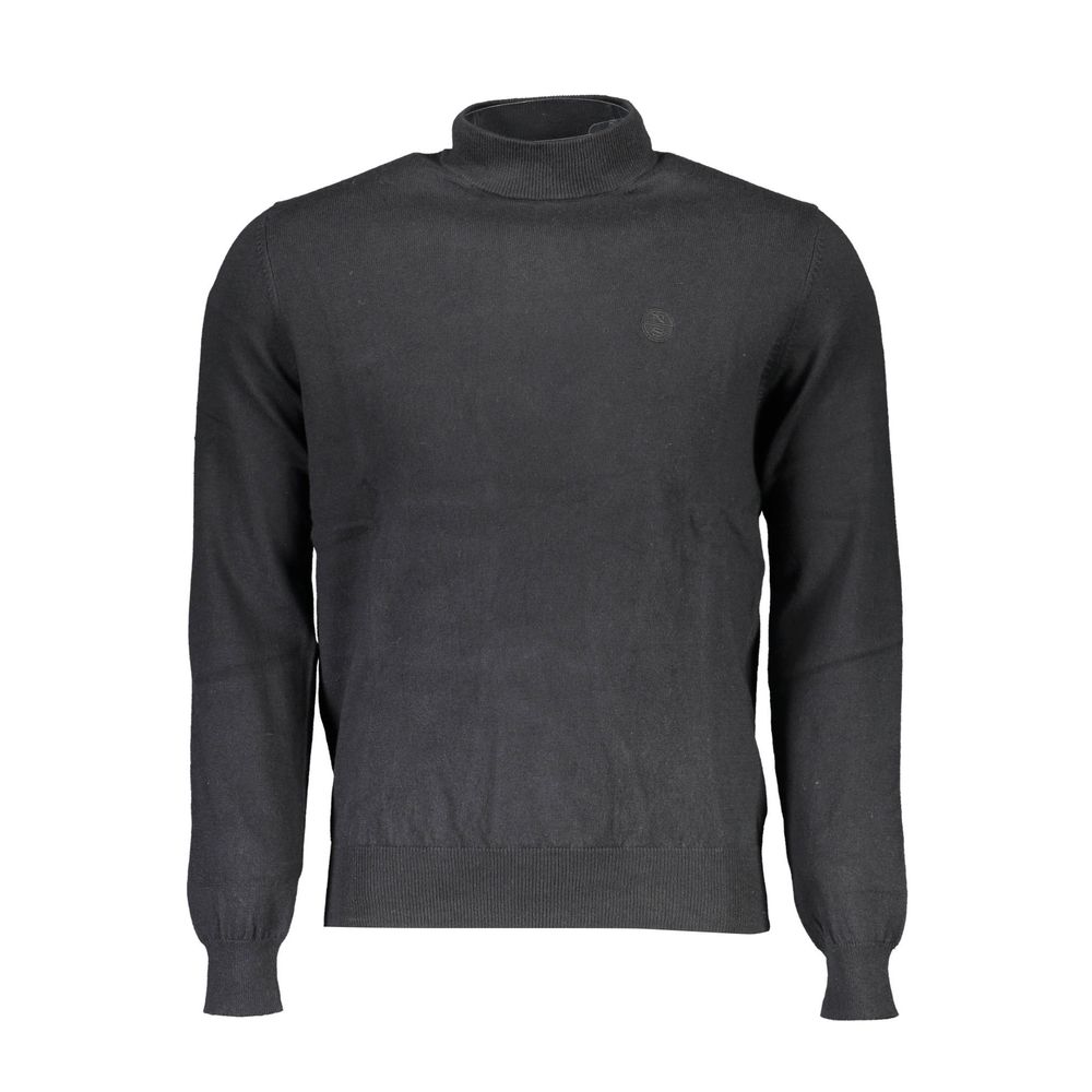 North Sails Black Cotton Men's Sweater | Regal Royce