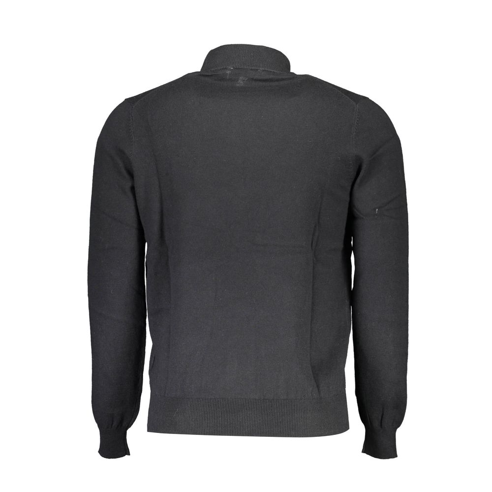 North Sails Black Cotton Men's Sweater | Regal Royce