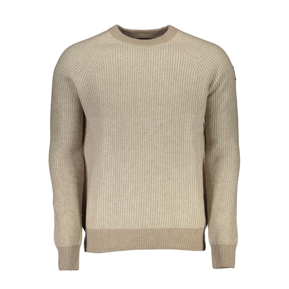North Sails Beige Wool Men Sweater | Regal Royce