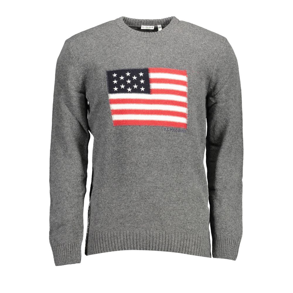 U.S. POLO ASSN. Grigio Wool Men Sweater | Regal Royce
