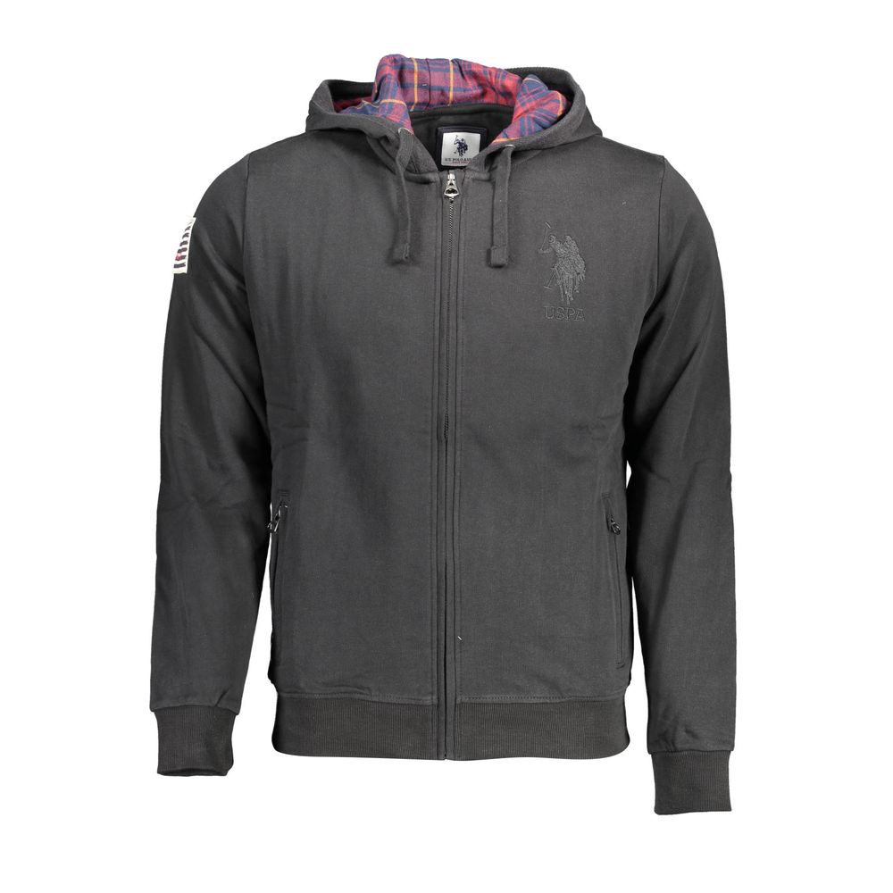 U.S. POLO ASSN. Black Cotton Men Sweatshirt | Regal Royce