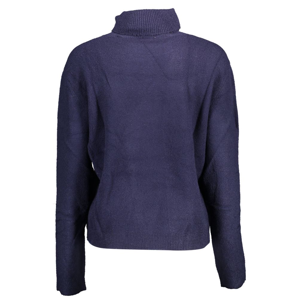 U.S. POLO ASSN. "Blue Acrylic Women Sweater with Turtleneck Detail" | Regal Royce