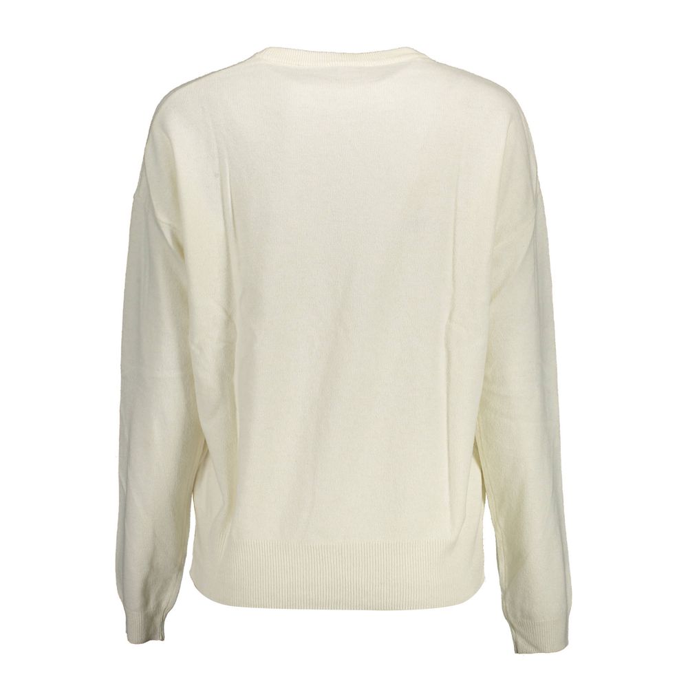 U.S. POLO ASSN. White Polyamide Women's Sweater | Regal Royce
