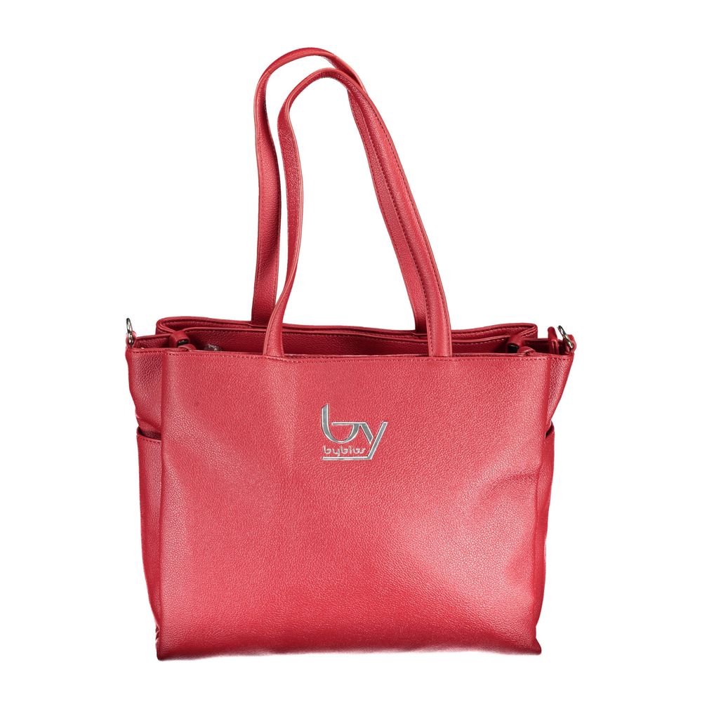 BYBLOS Rosso Polyurethane Women Handbag | Regal Royce