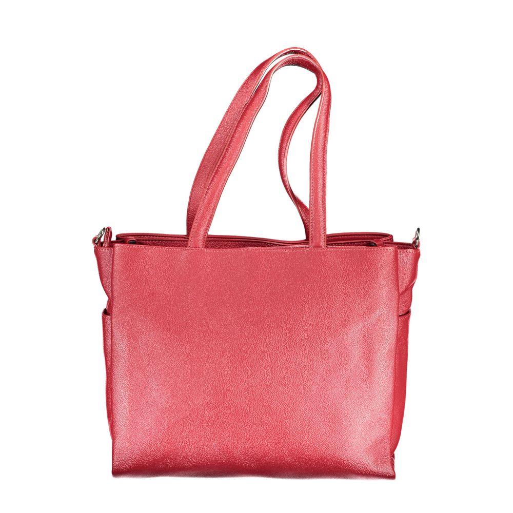 BYBLOS Rosso Polyurethane Women Handbag | Regal Royce