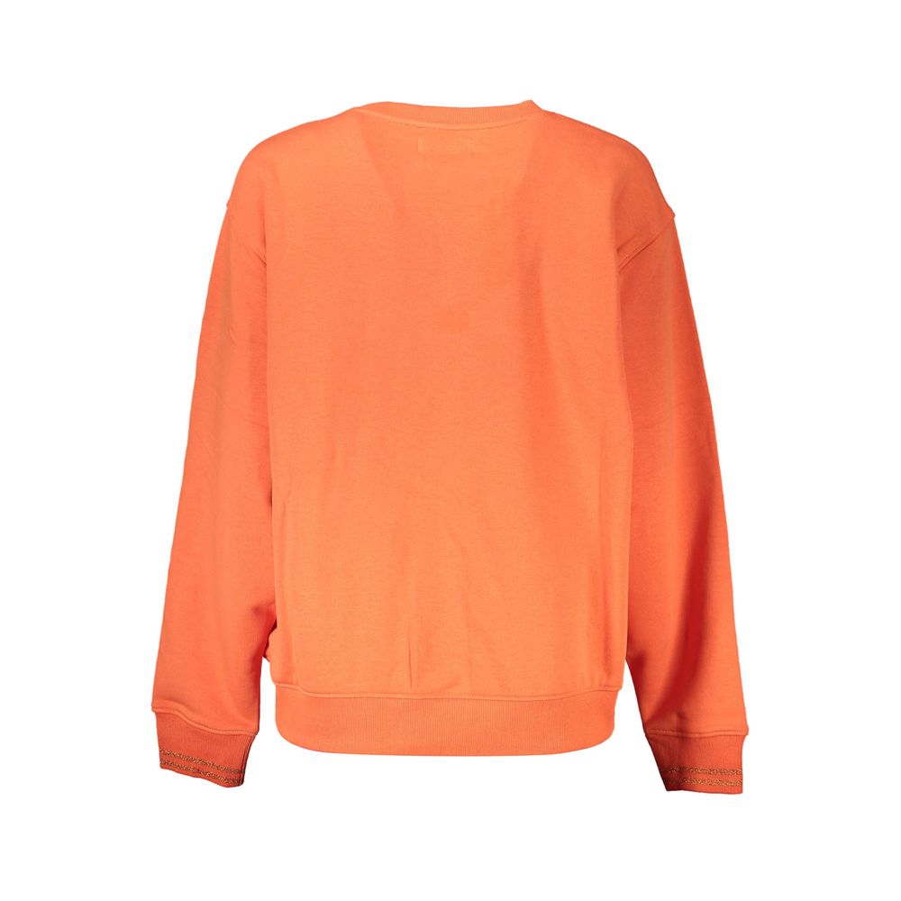 Desigual Arancione Cotton Women Sweatshirt | Regal Royce