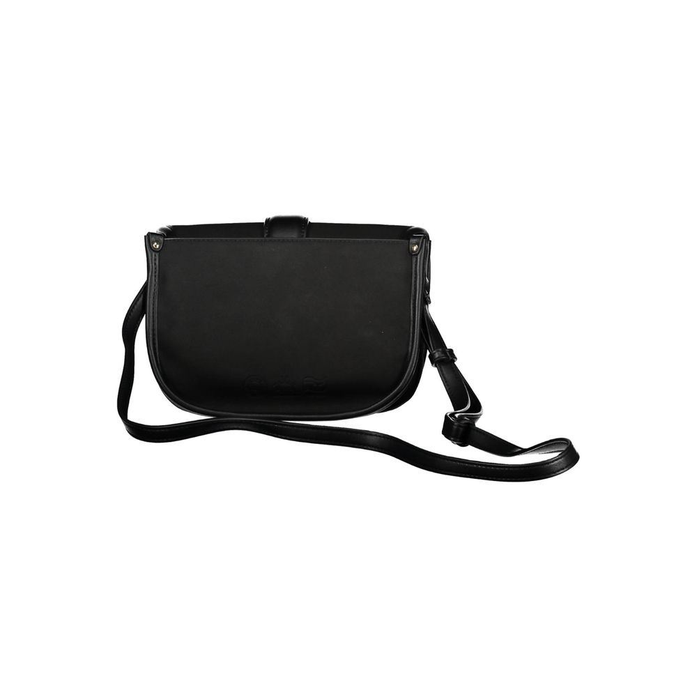 La Martina Nero Polyurethane Women Shoulder Bag | Regal Royce