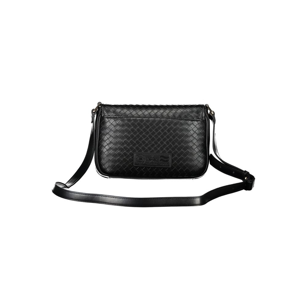 La Martina Black Polyurethane Women Shoulder Bag | Regal Royce