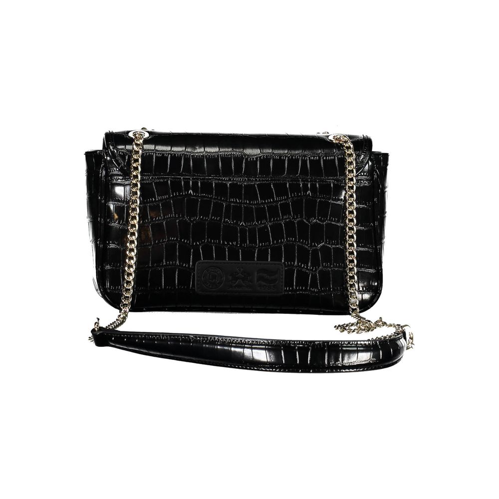 La Martina Nero Poliuretano Women Shoulder Bag | Regal Royce